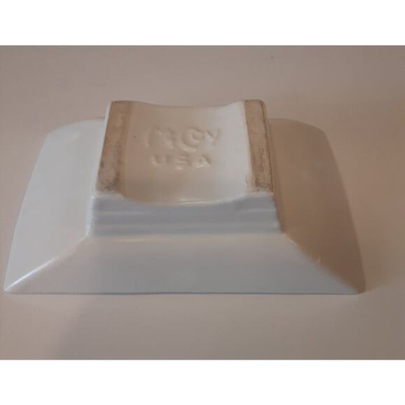 Vintage Mid Century Mcoy Planter USA Low Level Centerpiece/Side Table White - Picture 5 of 8